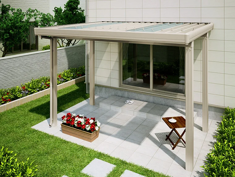 公式】テリオスポートIII 積雪100cm対応 小屋根タイプ 4本柱-LIXIL