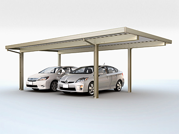 LIXIL ���N�V��(�g�X�e��)�̃J�[�|�[�g �e���I�X�|�[�gIII �ϐ�30cm�Ή� 2��p �Ԍ����� 4�{�� �ؒ��}�e���A���J���[ �f�ڎԎ�F�v���E�X[�g���^]