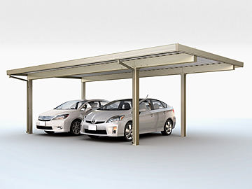 LIXIL(���N�V��)�̃J�[�|�[�g �e���I�X�|�[�gIII �ϐ�50cm�Ή� 2��p �Ԍ����� 4�{�� �ے��d�l �f�ڎԎ�F�v���E�X[�g���^]