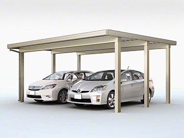 LIXIL ���N�V��(�g�X�e��)�̃J�[�|�[�g �e���I�X�|�[�gIII �ϐ�150cm�Ή� 2��p 6�{�� �ؒ��}�e���A���J���[ �f�ڎԎ�F�v���E�X[�g���^]