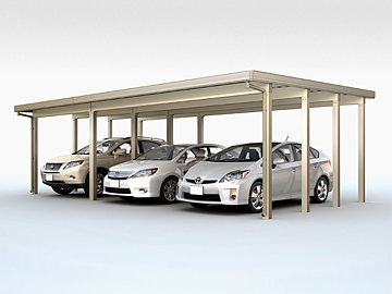 LIXIL ���N�V��(�g�X�e��)�̃J�[�|�[�g �e���I�X�|�[�gIII �ϐ�150cm�Ή� 3��p ���A�� 12�{�� �ے��d�l �f�ڎԎ�F�v���E�X[�g���^]