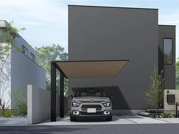 公式】プレーンルーフ 600タイプ 1台用 単体セット 複合色-YKKAP