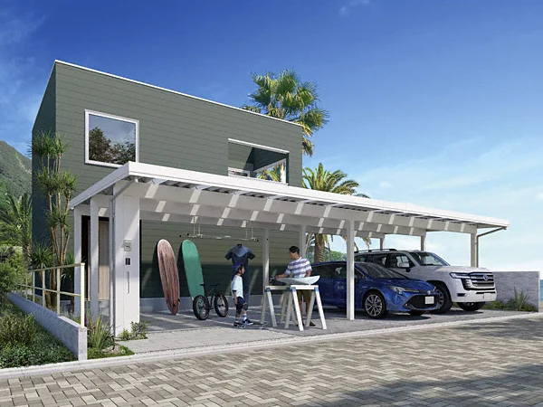 ゆき　4台 多積雪100cm対応の4台用のカーポート23件 | おすすめ順 画像