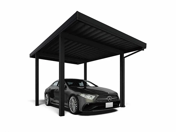 カーポート 4台用 YKK YKKap ジーポート Pro 900タイプ 奥行（2）連結柱8本 J55・55-80 H30 横材なし アルミ色 明かり取りなし MCD（奥行（2）連結 商品のみカーポート 4台用 YKK YKKAP ジーポート Pro 4500タイプ 横