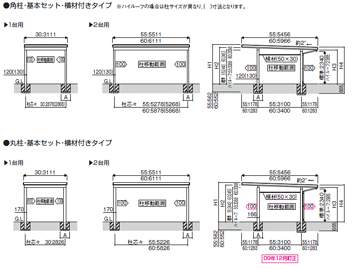 楽天市場 Ykkap レオンポートneo 2台用 カーポート 現場打ち合わせ無料 全国工事対応 送料無料 業界大手 直販のエクスショップ