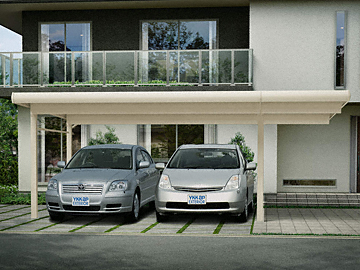 YKKAP�̃J�[�|�[�g �W�[�|�[�gneo �ϐ�100cm�Ή� A�^�C�v 2��p �Ԍ����� 4�{�� �ؒ��}�e���A���J���[ �f�ڎԎ�F�J���[��[�g���^]�A�v���E�X[�g���^]