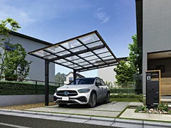 カーポートykk ✨一台限り！現地引き取り限定！！ 楽天市場】カーポート 1台用 YKK アリュース 雨樋 駐車場 ガレージ