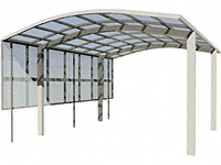 YKKAP�̃J�[�|�[�g �A�����[�X 600/750�^�C�v 2��p �T�C�h�p�l�� �P�̃Z�b�g�p ����:1873mm