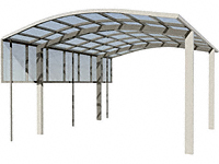 YKKAP�̃J�[�|�[�g �A�����[�X 1500�^�C�v 2��p �T�C�h�p�l�� �c�A���Z�b�g�p ����:1036mm