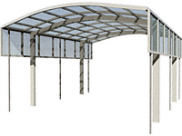 YKKAP�̃J�[�|�[�g �A�����[�X 600/750�^�C�v 2��p �T�C�h�p�l�� �P�̃Z�b�g�p ����:836mm(����)