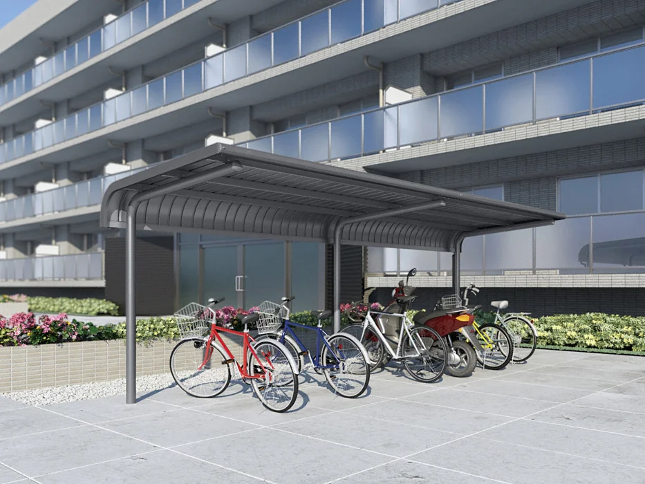 大屋製作所 18-8 運搬用台車 40cm 7.600エラストマー車輪 AZV-13-40 u.イナバ物置⁄稲葉製作所BP 自転車置場 一般型 埋め込み式 基本棟 12台