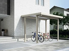 セール実施中!大幅値下げ　★未使用品　カーポート　車庫　自転車置き場　積雪仕様 公式】カーポートST 積雪150cm対応 2台用 6本柱 折板-LIXIL - カー