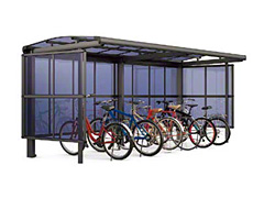 えないうち サイクルポート サイドパネル 熱線吸収ポリカ パネル高さ H1600 自転車 屋根 駐輪 diy バイク置き場：DIY