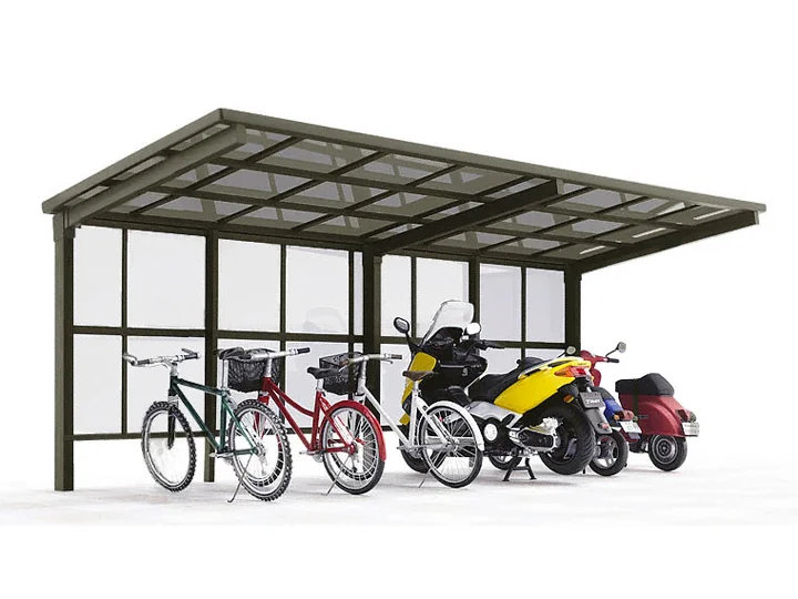 レークパークシグマIII パネル1面囲い-LIXIL - サイクルポート・駐輪場
