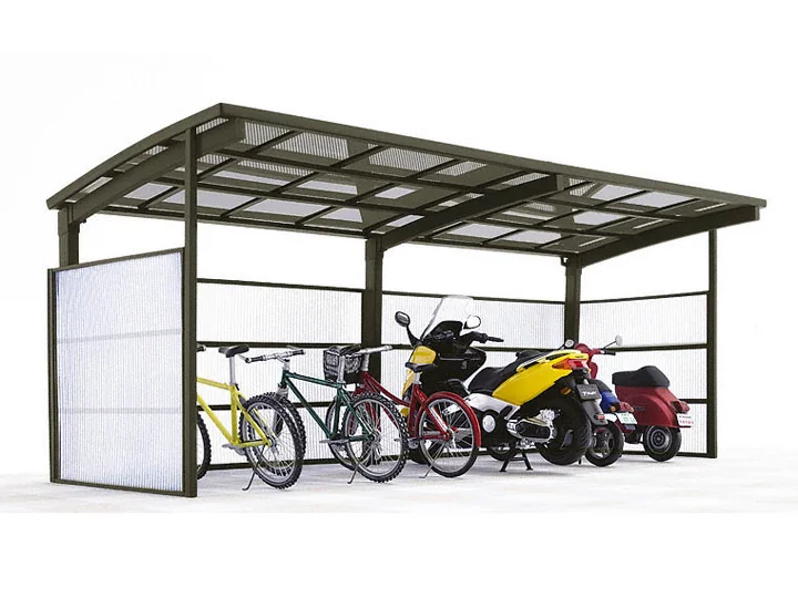 カーブパークシグマIII 波板3面囲いH15-LIXIL リクシル（トステム