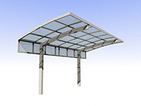 YKKAP�̃T�C�N���|�[�g�i���]�Ԓu����j �A�����[�X �~�j 600�^�C�v �T�C�h�p�l�� �����F836mm ���s22�E29�p