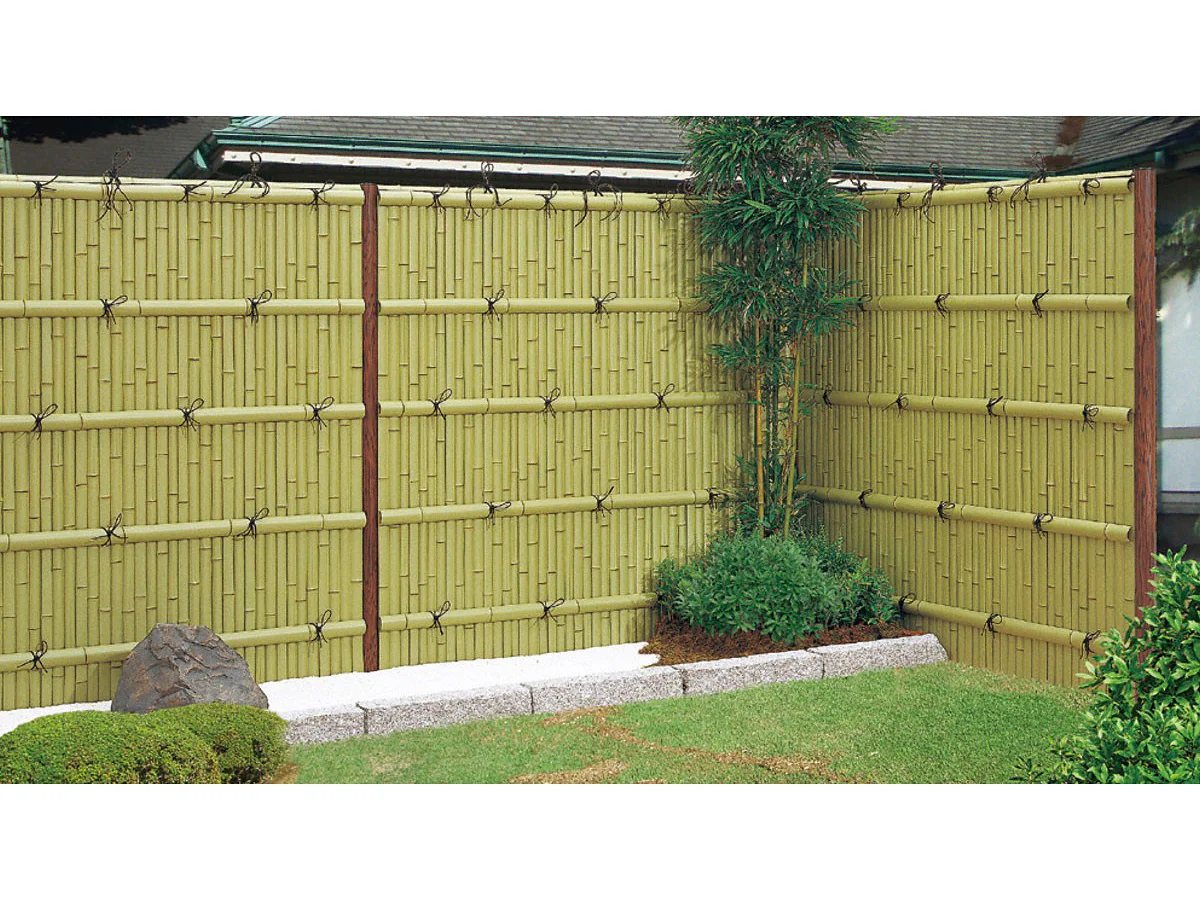 和風竹垣フェンス〈京香〉 建仁寺垣 ユニット型 間仕切りタイプ 片面 