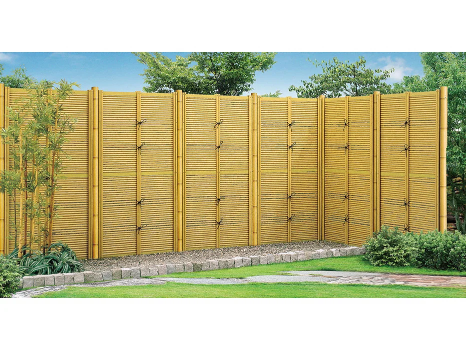 和風竹垣フェンス〈京香〉 デザイン御簾垣1型 ユニット型 間仕切り