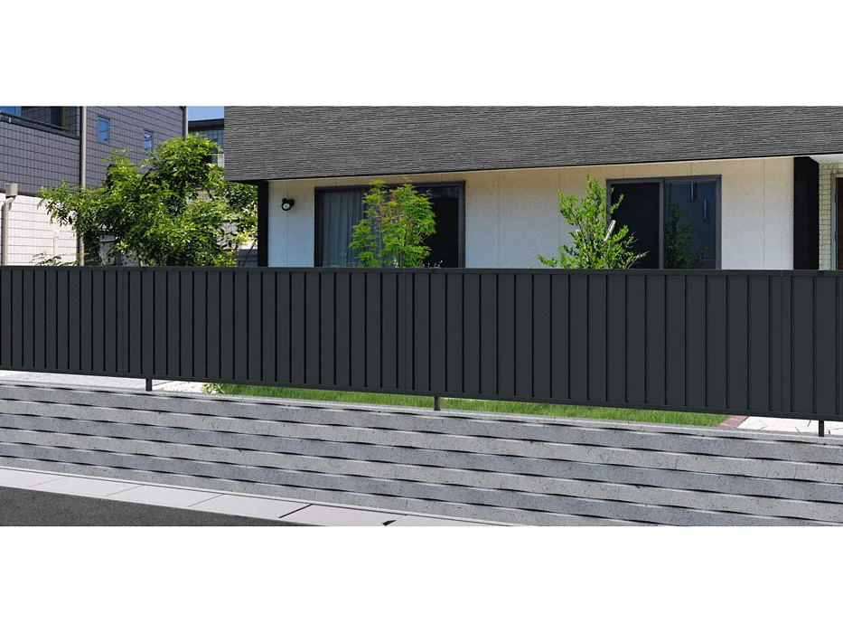 形材フェンス レジリアTM1型 たて目隠し-三協アルミ - フェンス・柵