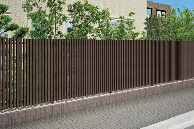 アルフェンスレーベン　SP YKKAP YKK ルシアスフェンス H09型 たてストライプ 本体 アルミ色 T100