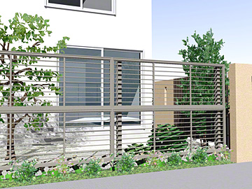 LIXIL(���N�V��)�̃t�F���X �v���X�^�t�F���X 1�^ �׉��V �A���~���i���d�l