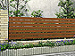 YKKAPルシアスフェンスH02型 横板格子 木調色