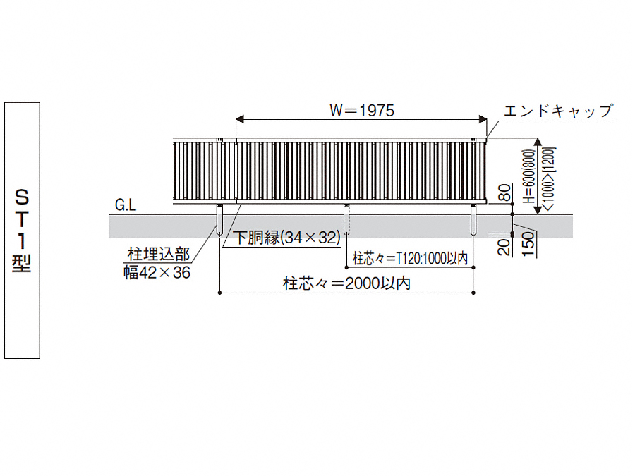 フェンス YKK YKKap シンプレオフェンスST1型用 下胴縁取付具 ビス付 HH-4K-16345 境界 屋外 アルミ 形材フェンスガーデン  DIY 塀 壁 囲い カタログギフトも！