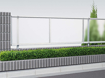 YKKAP�̃t�F���X �V���v���I�t�F���XP1�^ �ډB���|���J�p�l��