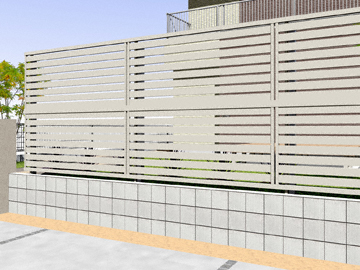 YKKAP�̃t�F���X �V���v���I�t�F���XSY1F�^ �����ډB�� 2�i�x�� �������ėp