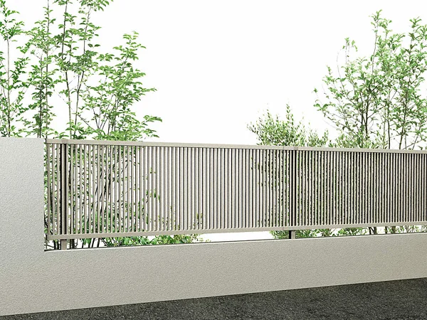 シンプレオ アルミ フェンス エクステリア 外構 目隠しルーバーあり 約