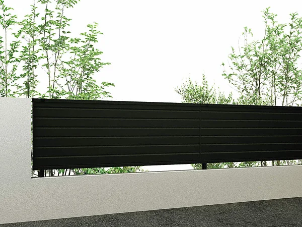 シンプレオ フェンスYM1型 横目隠し 上段のみ設置 自立建て用-YKKAP