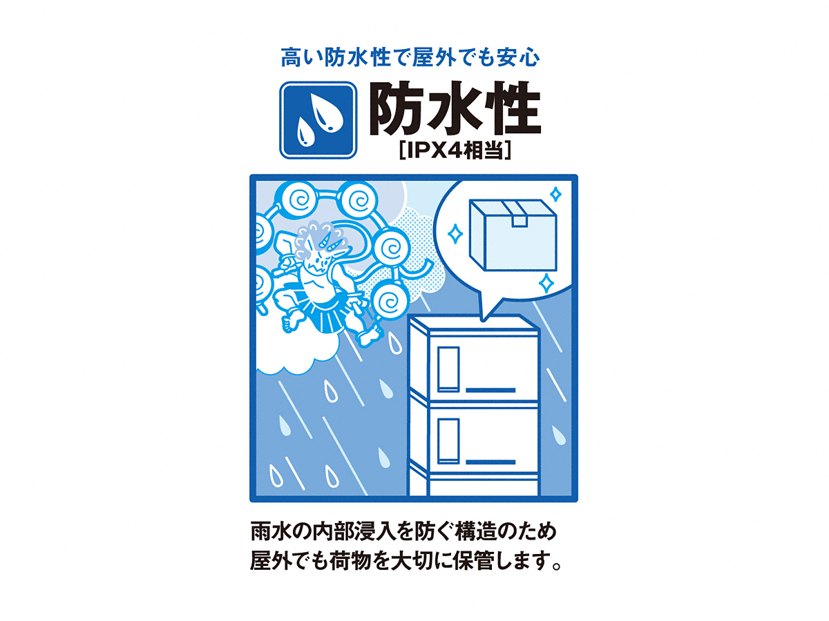 宅配ボックスRusuPo SHARE ボックス1段タイプ 集合住宅向け KD1-31C-河村電器産業 - 機能門柱・ポストならエクスショップ