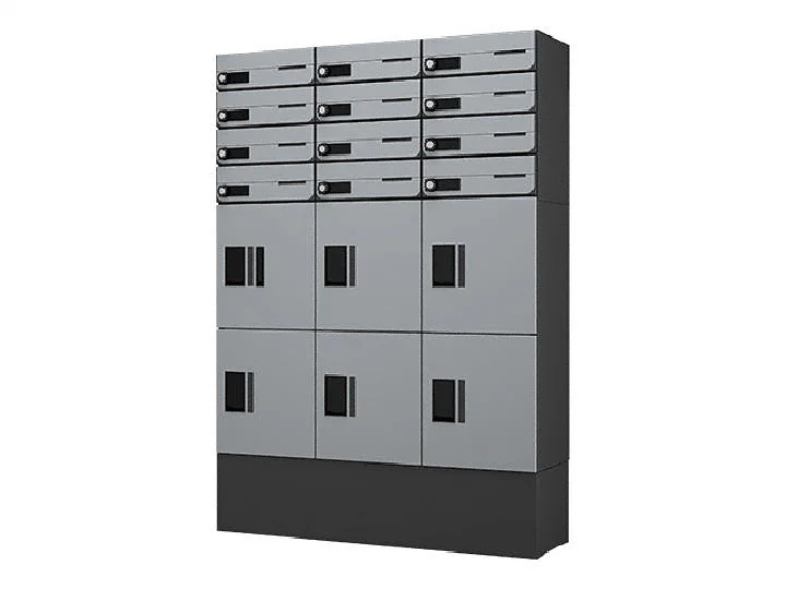 プチ宅unit 組み合わせ例5 12世帯用-nasta - ポスト・門柱・宅配