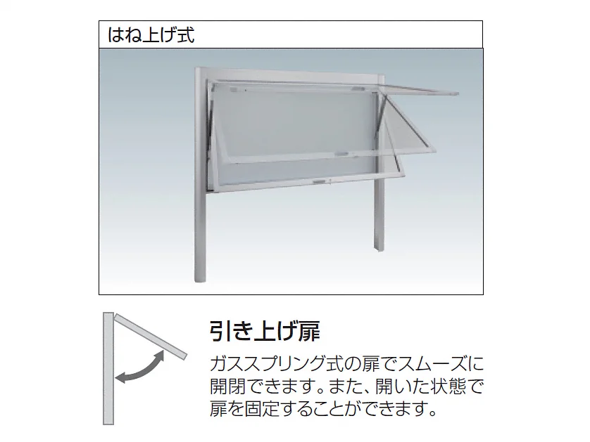 ユニット掲示板 SPK-2型 屋根なし 1160×1060-三協アルミ - ポスト