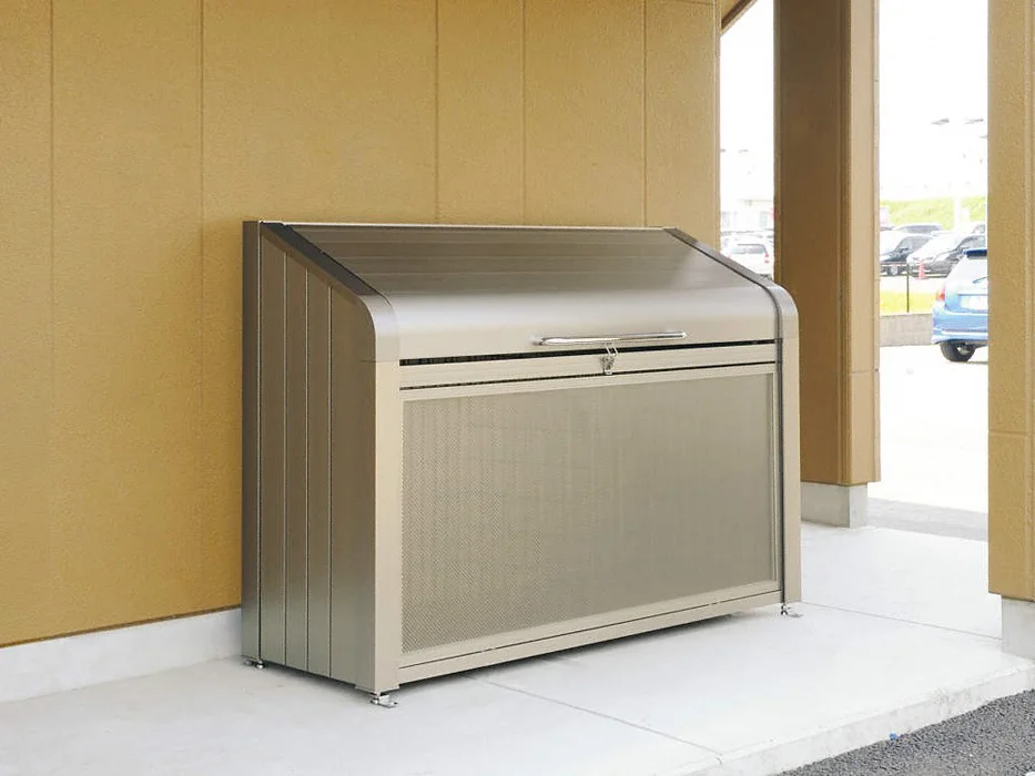 ゴミ箱 ダストボックス 三協アルミ ゴミ収納庫 ダスティンG ボックスタイプ たて格子タイプ 連棟セット サイズ：W1200×D800 呼称：1208 業務用 GBX-T 送料無料 無料☆特典対象 屋外 箱 ダストボックス ゴミストッカー