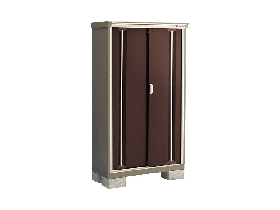 物置 イナバ KMW-119D-NG ナイソーシスター 二重構造収納庫 全面棚タイプ ナイソーシスター 2160×920×1603-KMW-219D - イナバ 物置・収納・屋外倉庫