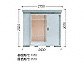 Cio̕uE[EOq fMu lNX^vX ^Cv ʌ^ 2630~1370~2075 NXP-36ST̐}