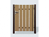 FandFの門扉 工場ユニット門扉 タテイタスタイル門扉 タイプ2M (柱2mピッチ専用) 片開き TATEITA STYLE MONPI