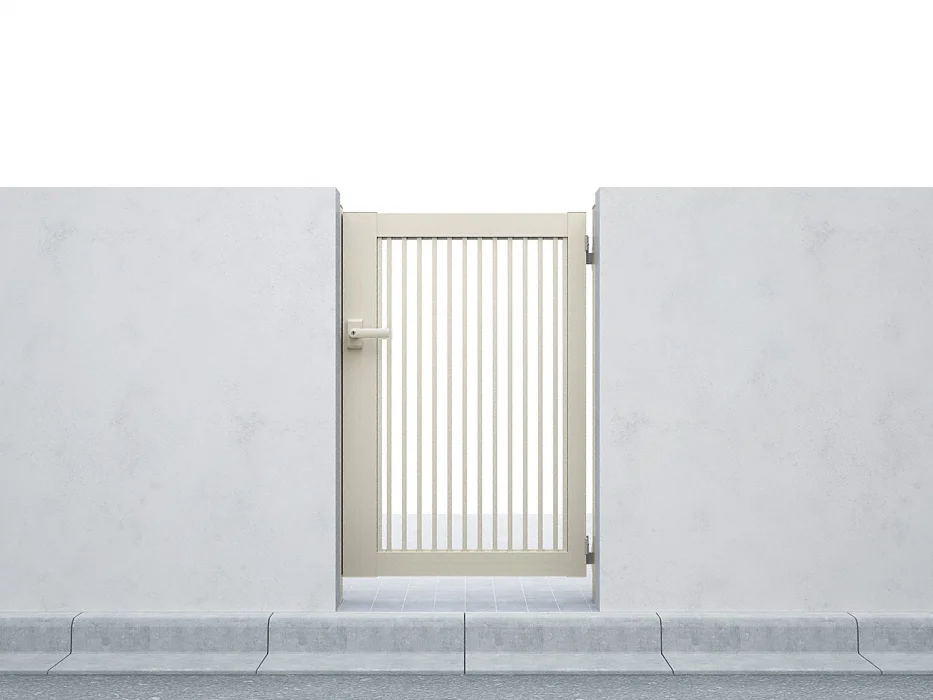 プレシオス門扉 縦格子 片開き-Value Select - 門扉ならエクスショップ