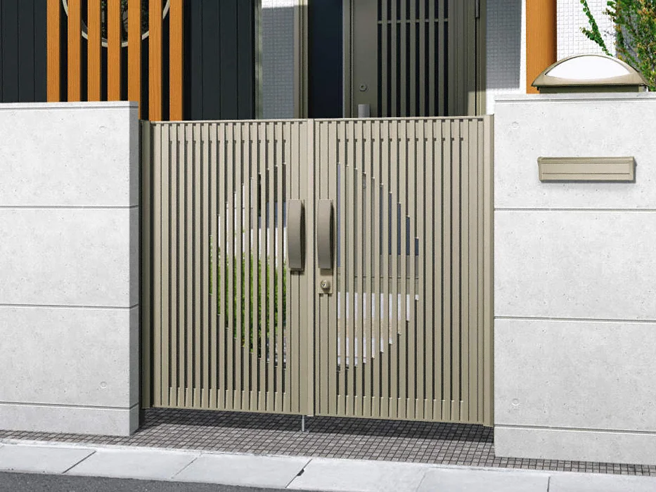 J.モダン2型 両開き-三協アルミ - 門扉ならエクスショップ