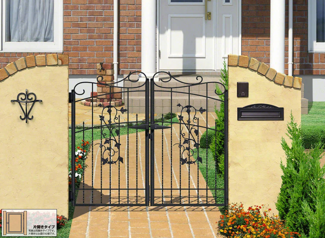 プロヴァンス1型 片開き-三協アルミ - 門扉ならエクスショップ