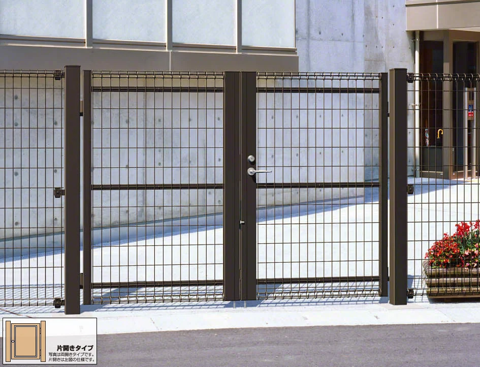 ユメッシュR型門扉 片開き-三協アルミ - 門扉ならエクスショップ