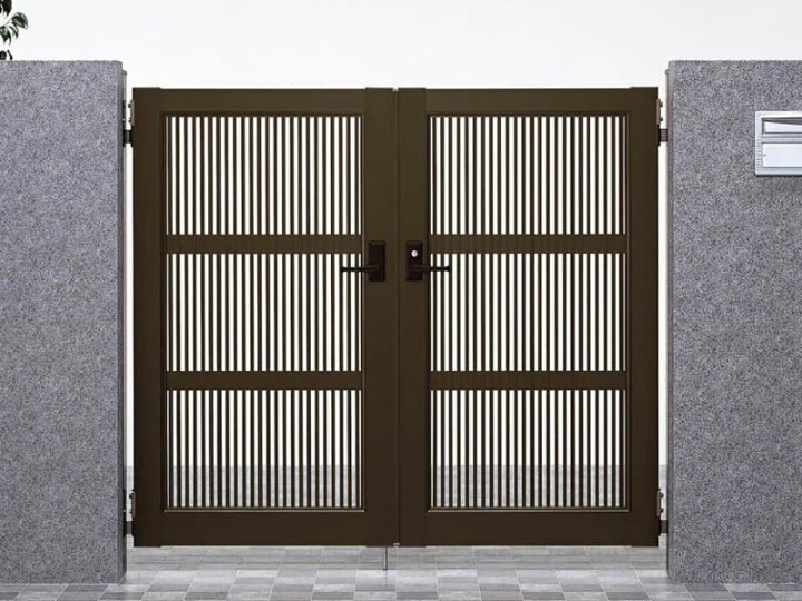 涼雅門扉1型 両開き-LIXIL リクシル(新日軽) - 門扉ならエクスショップ