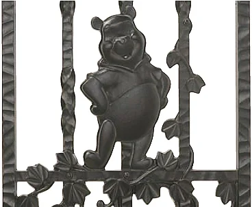 ディズニー門扉 プーさんB型 親子開き 04-12＋08-12 直付調整式 W400＋800×H1200 LIXIL/TOEX ブラック ディズニー門扉 プーさんB型 親子開き 04-12＋08-12 角門柱式 W400＋800×