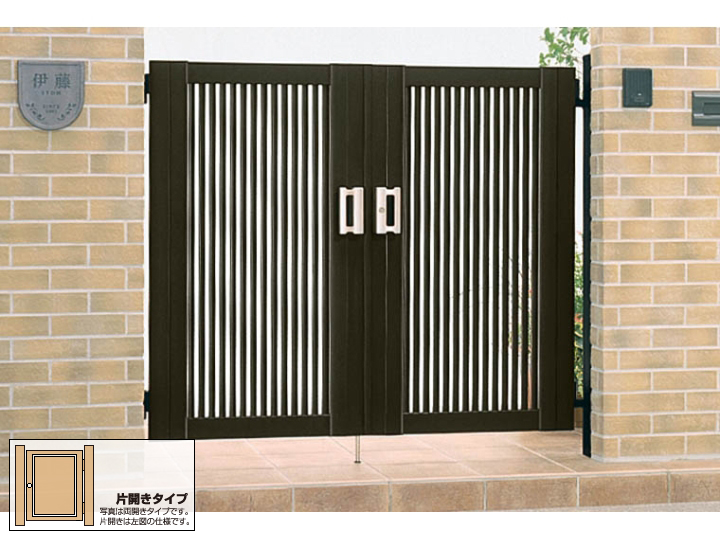 シャレオR2型 片開き-LIXIL(TOEX) - 門扉ならエクスショップ