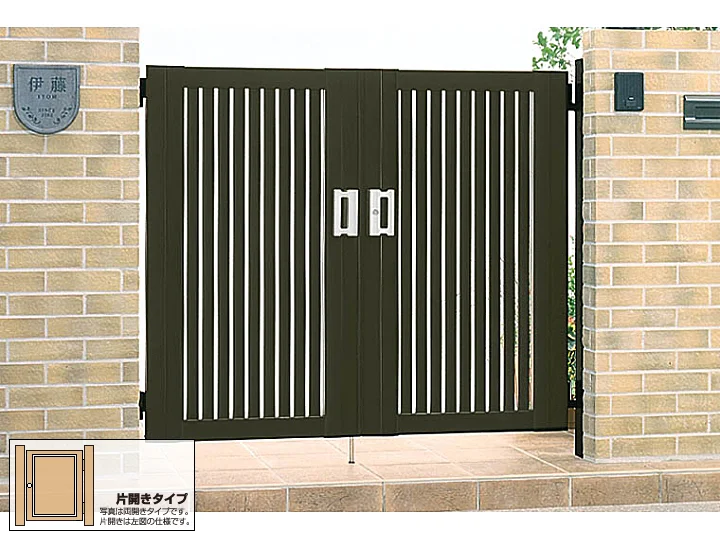 シャレオR4型 片開き-LIXIL(TOEX) - 門扉ならエクスショップ