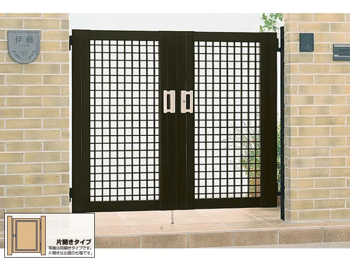 シャレオR7型 片開き-LIXIL(TOEX) - 門扉ならエクスショップ