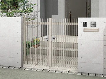 神奈川県三浦郡葉山町のLIXIL リクシル(TOEX)門扉施工例(ハイ千 神奈川県三浦郡葉山町のLIXIL リクシル(TOEX)門扉施工例(ハイ千