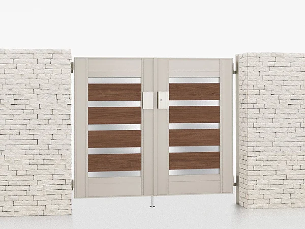 エルネクス門扉 M-YM型 片開き 08-16 柱使用 W800×H1600(扉１枚寸法) LIXIL