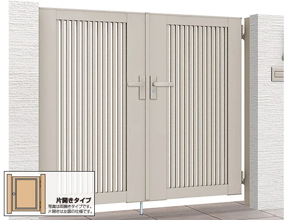 開き門扉AB TR1型 片開き 柱使用-LIXIL(TOEX) - 門扉ならエクス